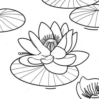 Lily Pad Coloring Page 42913-33914