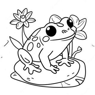 Lily Pad Coloring Pages