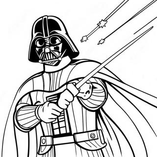 Darth Vader In Battle Coloring Page 42924-33926