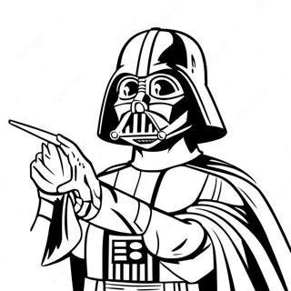 Darth Vader In Battle Coloring Page 42924-33928