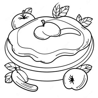 Delicious Apple Pie Coloring Page 42963-33974