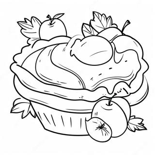 Delicious Apple Pie Coloring Page 42963-33975