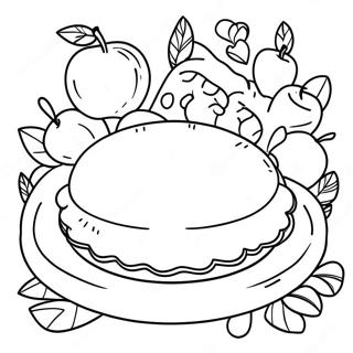 Delicious Apple Pie Coloring Page 42963-33976