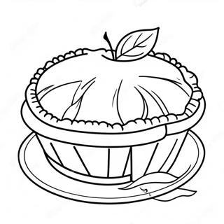 Warm Apple Pie With Steam Coloring Page 42964-33961