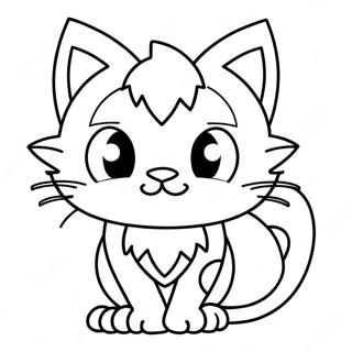 Litten Coloring Pages