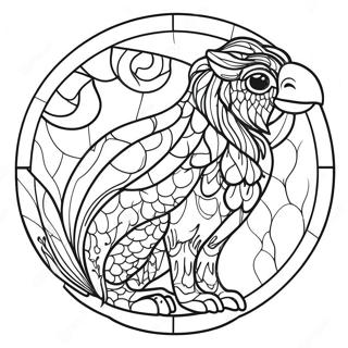 Animal Stained Glass Coloring Pages