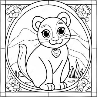 Animal Stained Glass Coloring Pages