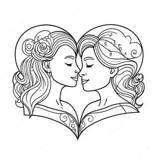 Soulmate Love Quotes Coloring Page 4300-3420