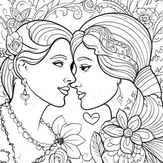 Romantic Soulmate Love Quotes Coloring Page 4301-3414