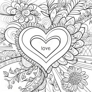 Romantic Soulmate Love Quotes Coloring Page 4301-3415