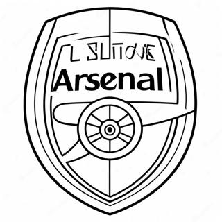 Arsenal Logosu Boyama Sayfası 43023-34005