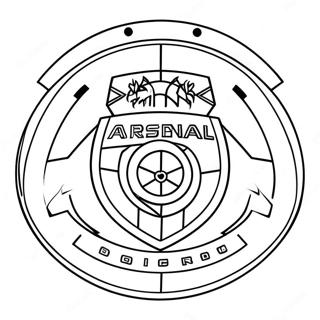 Arsenal Logo Coloring Page 43023-34007