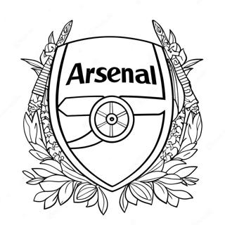 Arsenal Logo Coloring Page 43023-34008