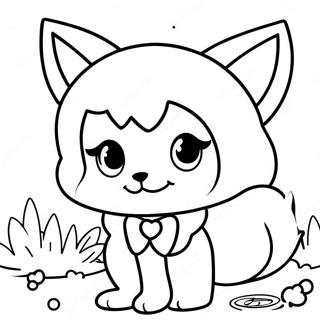 Cute Fox Anime Girl Coloring Page 43063-34028