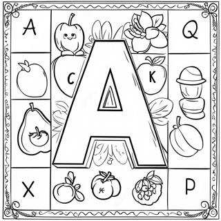 Montessori Alphabet Ausmalbild 43103-34079