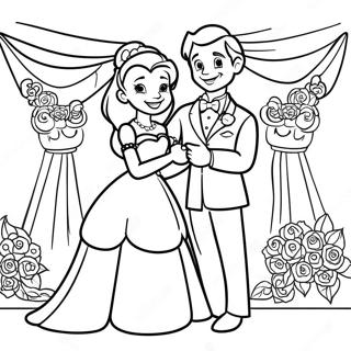 Disney Wedding Coloring Pages