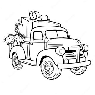 Christmas Truck Coloring Page 43123-34091