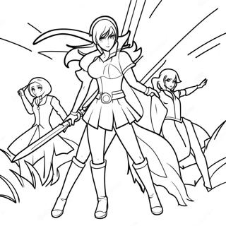 Rwby Coloring Page 43163-34119