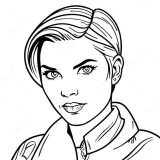 Ruby Rose In Action Coloring Page 43164-34126