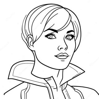 Ruby Rose In Action Coloring Page 43164-34128