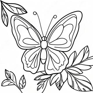 Colorful Leafwing Butterfly Coloring Page 43174-34130