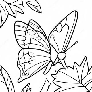 Colorful Leafwing Butterfly Coloring Page 43174-34131