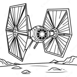 Tie Fighter Coloring Page 43183-34136