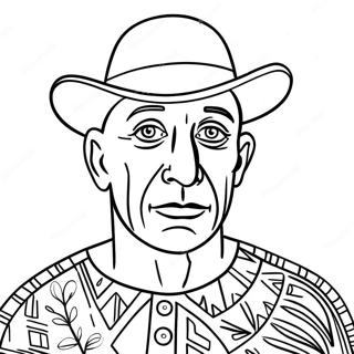 Pablo Picasso Coloring Page 43193-58864