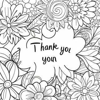 Thank You For Adults Coloring Page 43203-34138