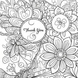 Elegant Thank You Cards Coloring Page 43204-34147