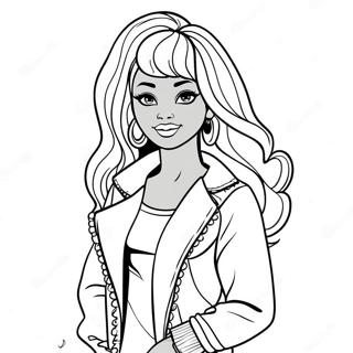 Black Barbie Coloring Pages