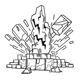 Minecraft Tnt Coloring Pages