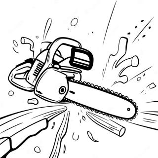 Chainsaw Coloring Pages