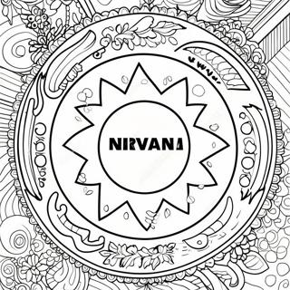 Pagina De Colorat Cu Logo-Ul Nirvana 43303-34218