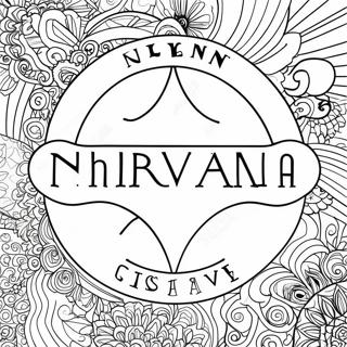 Pagina De Colorat Cu Logo-Ul Nirvana 43303-34219