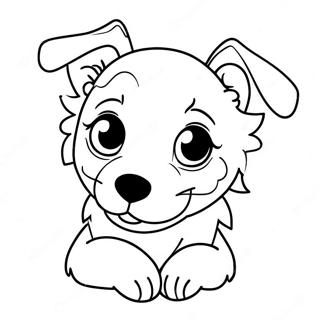 Border Collie Puppy Coloring Page 43353-34260