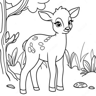 Fawn Coloring Pages