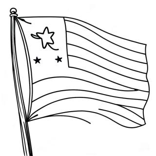 Panama Flag Coloring Page 43463-34347