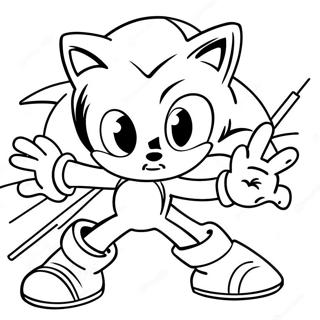 Sonic Prime Action Scene Coloring Page 43494-34362