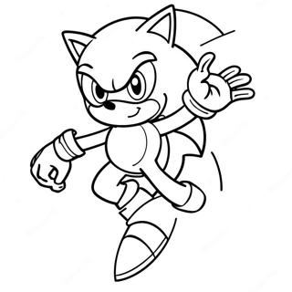 Sonic Prime Action Scene Coloring Page 43494-34363