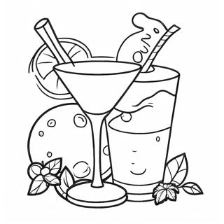 Alcohol Coloring Pages