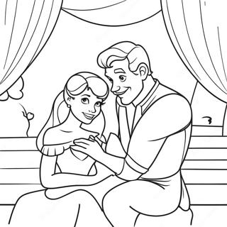 Disney Couples Coloring Pages