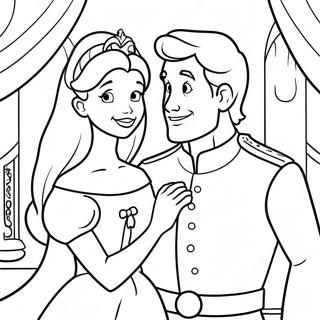 Charming Disney Princess And Prince Coloring Page 43574-34441