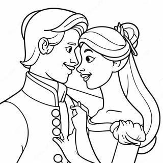 Charming Disney Princess And Prince Coloring Page 43574-34442