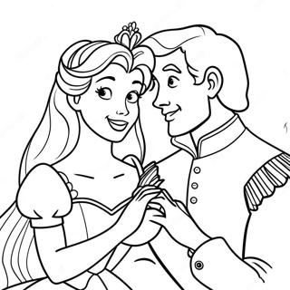 Charming Disney Princess And Prince Coloring Page 43574-34443