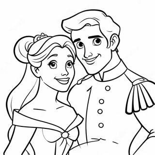 Charming Disney Princess And Prince Coloring Page 43574-34444