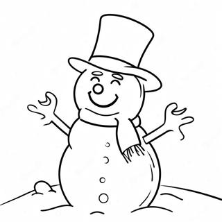 Frosty The Snowman Coloring Page 43583-34475