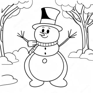 Frosty The Snowman Coloring Page 43583-34476