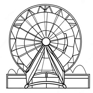 Carnival Ferris Wheel Coloring Page 43673-34515