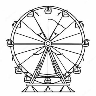 Carnival Ferris Wheel Coloring Page 43673-34516